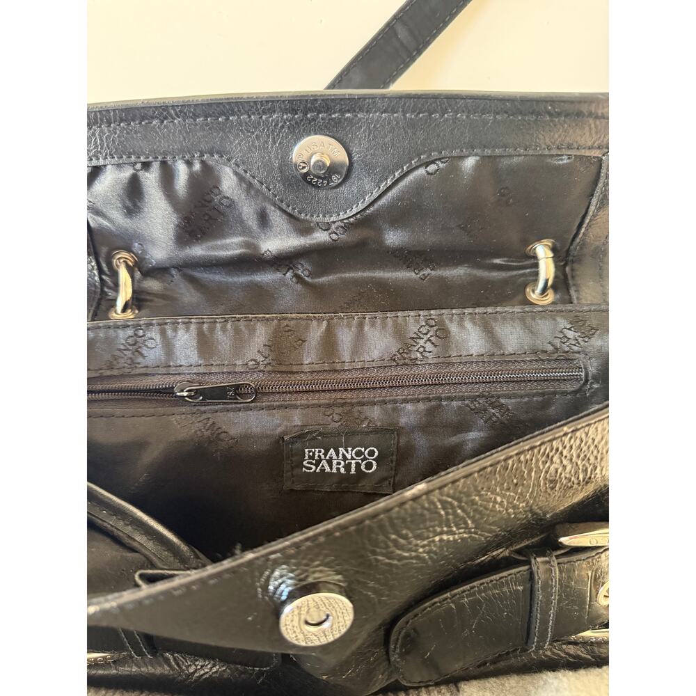 Franco Sarto Black Leather Buckle Shoulder Bag 🖤 - Picture 5 of 5